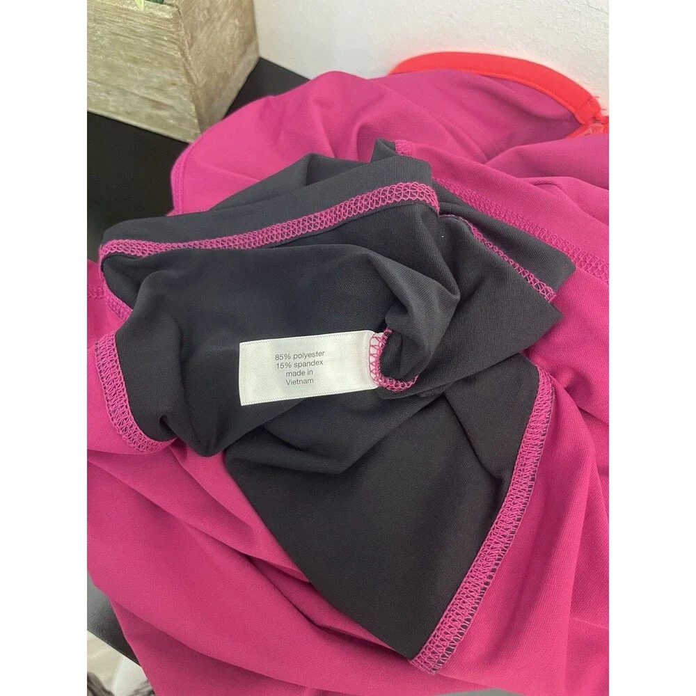 Livi Lane Bryant Quarter-Zip Pullover Size 26/28 Pink Magenta Active Sweatshirt